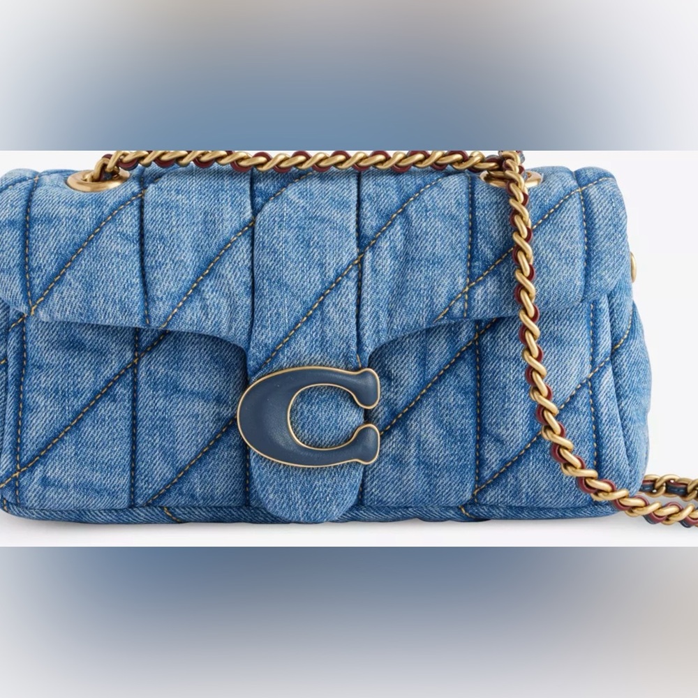 Coach Denim Tabby 20 with Coach Denim Card Wallet